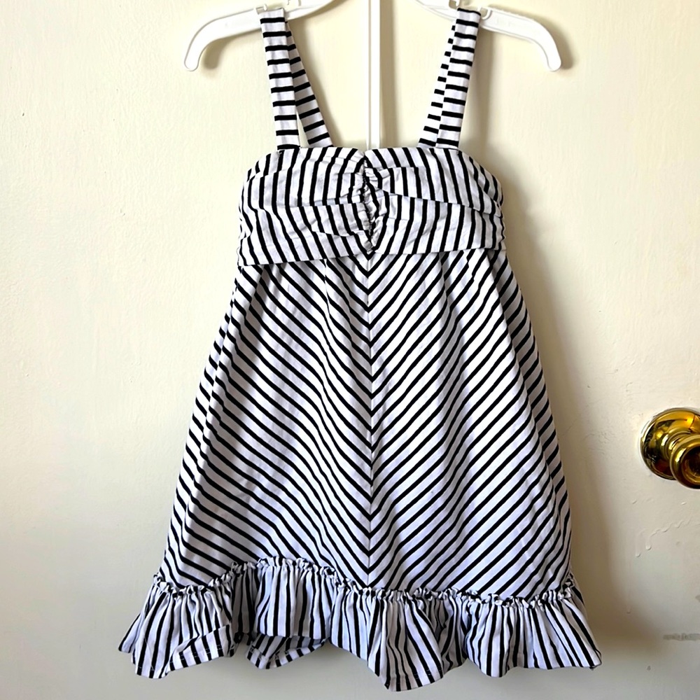 Truly Me black striped dress